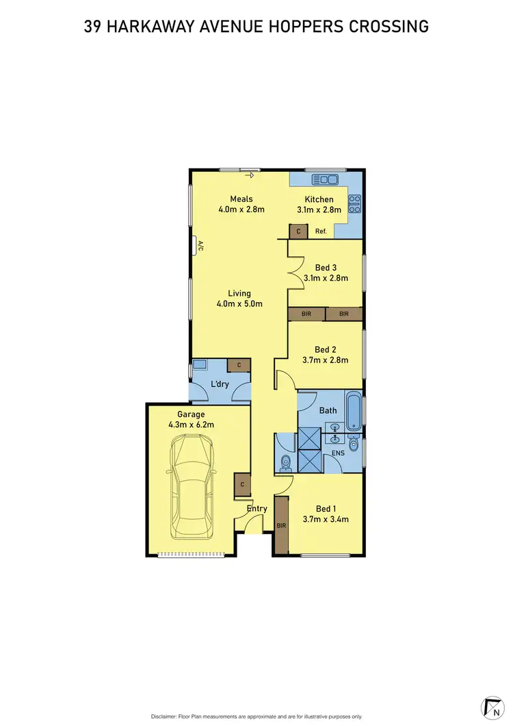 Floorplan of Homely house listing, 39 Harkaway Avenue, Hoppers Crossing VIC 3029