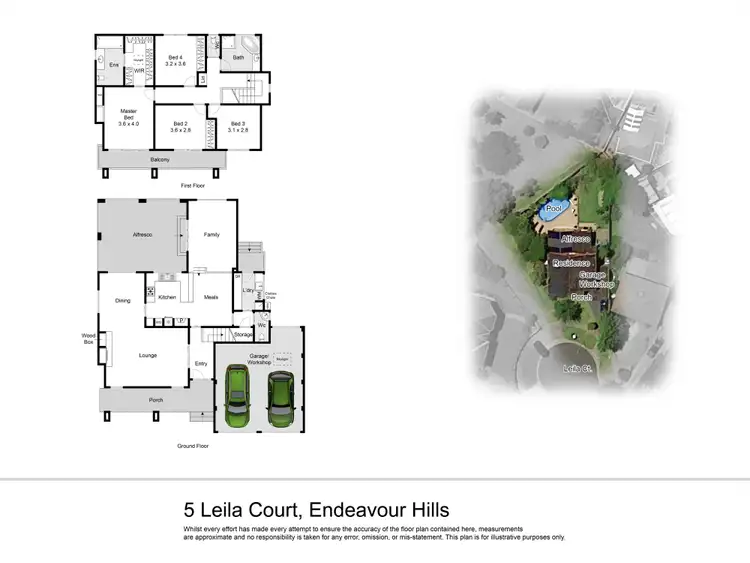 Floorplan of Homely house listing, 5 Leila Court, Endeavour Hills VIC 3802