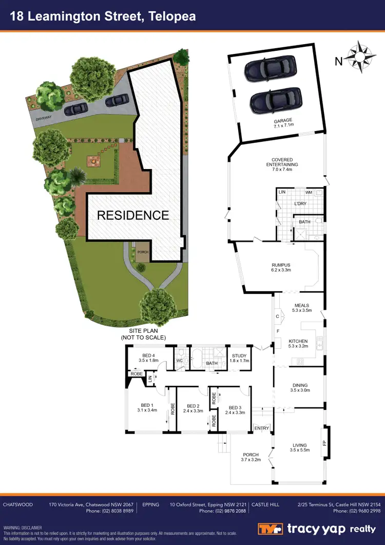 Floorplan of Homely house listing, 18 Leamington Road, Telopea NSW 2117