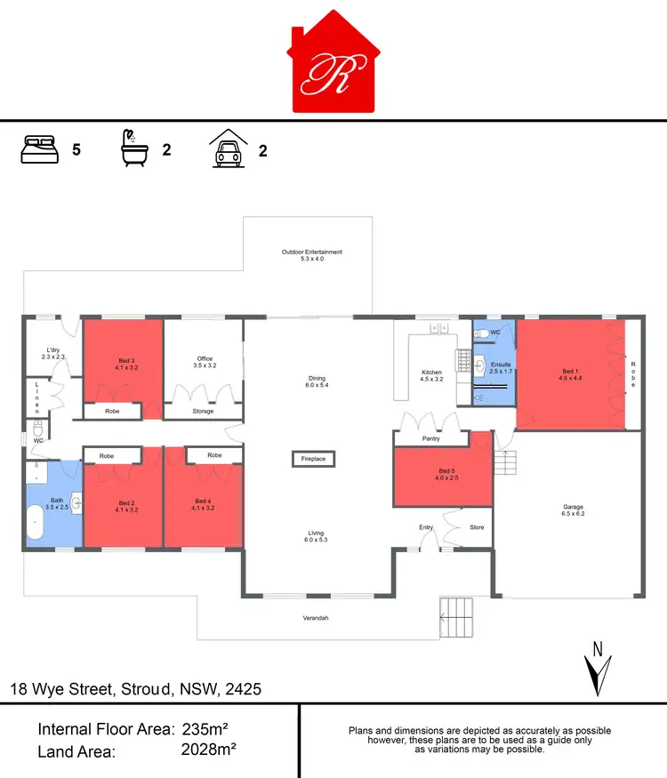 Floorplan of Homely house listing, 18 Wye Street, Stroud NSW 2425