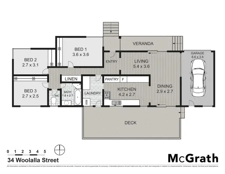 Floorplan of Homely house listing, 34 Woolalla Street, Cooma NSW 2630