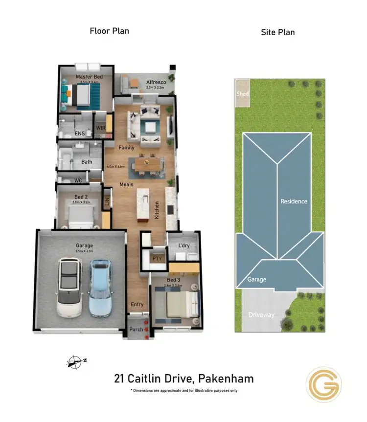 Floorplan of Homely house listing, 21 Caitlin Drive, Pakenham VIC 3810