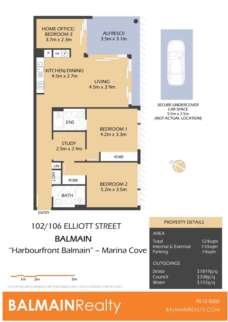 Floorplan of Homely apartment listing, 102/106 Elliott Street, Balmain NSW 2041
