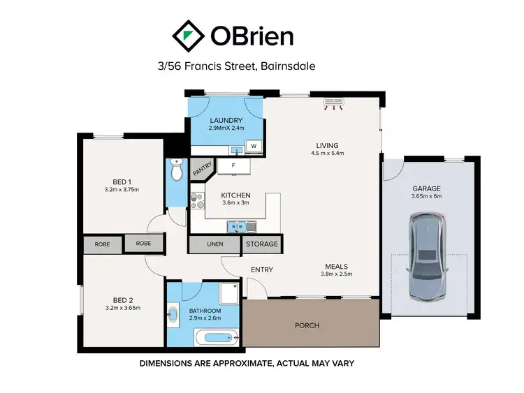Floorplan of Homely unit listing, 3/56 Francis Street, Bairnsdale VIC 3875