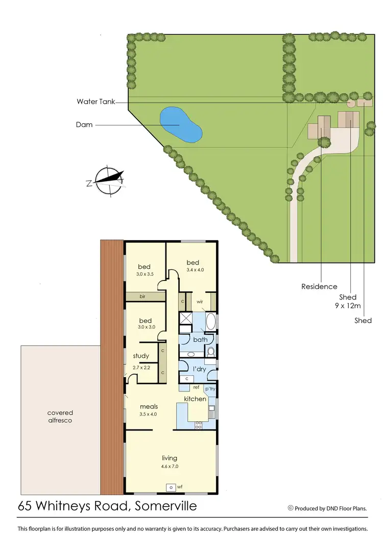 Floorplan of Homely rural property listing, 65 Whitneys Road, Somerville VIC 3912