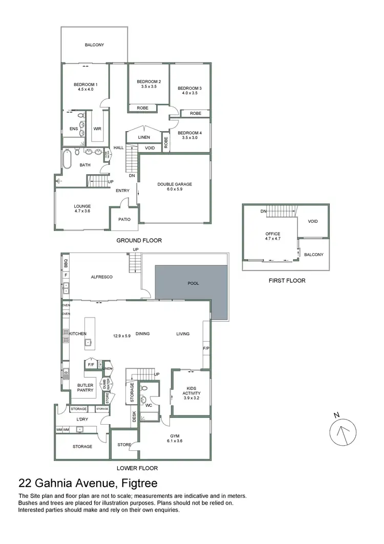 Floorplan of Homely house listing, 22 Gahnia Avenue, Figtree NSW 2525
