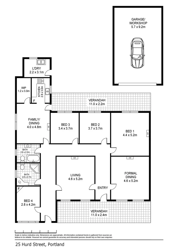 Floorplan of Homely house listing, 25 Hurd Street, Portland VIC 3305