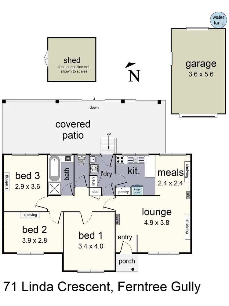 Floorplan of Homely house listing, 71 Linda Crescent, Ferntree Gully VIC 3156