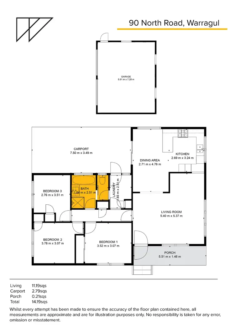 Floorplan of Homely house listing, 90 North Road, Warragul VIC 3820
