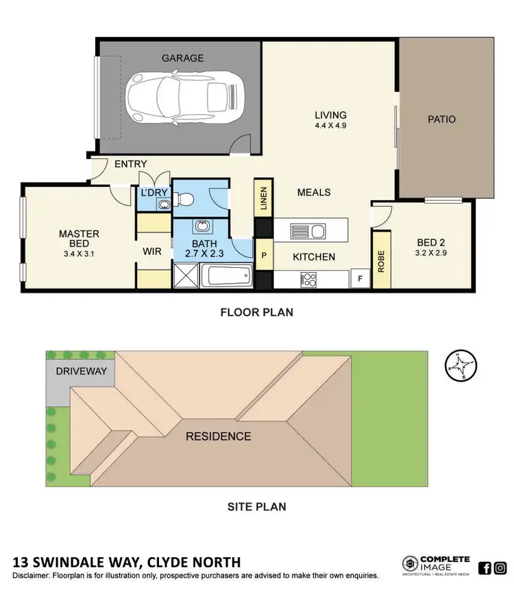 Floorplan of Homely house listing, 13 Swindale Way, Clyde North VIC 3978