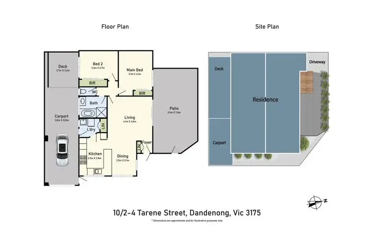 Floorplan of Homely unit listing, 10/2-4 Tarene Street, Dandenong VIC 3175