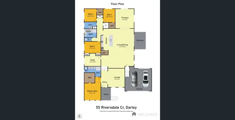 Floorplan of Homely house listing, 55 Riversdale Crescent, Darley VIC 3340