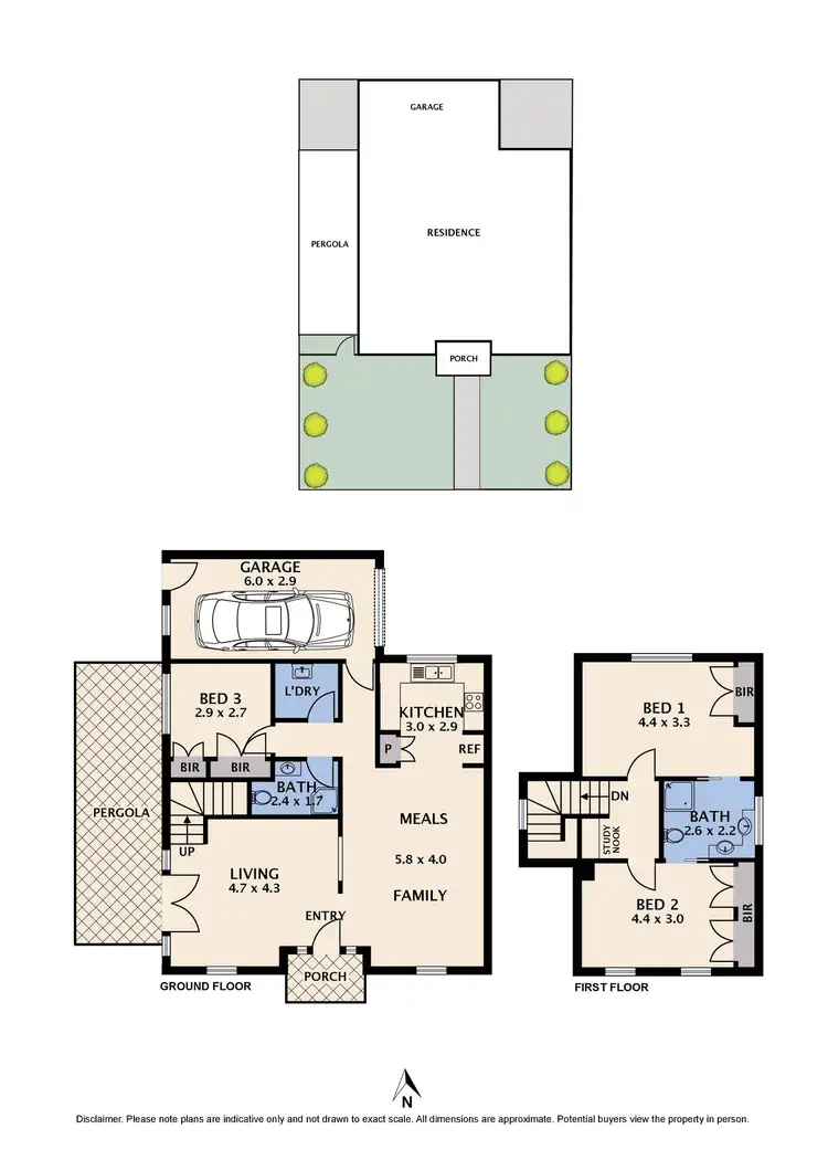 Floorplan of Homely townhouse listing, 2/24 Miranda Road, Reservoir VIC 3073