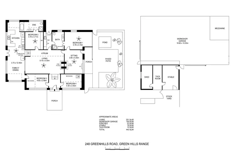 Floorplan of Homely house listing, 248 Greenhills Road, Meadows SA 5201