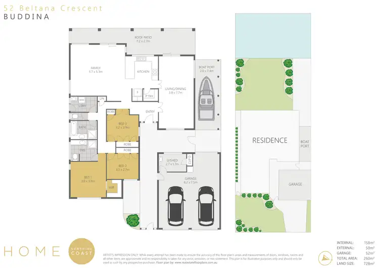 Floorplan of Homely house listing, 52 Beltana Crescent, Buddina QLD 4575
