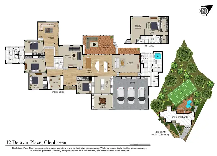 Floorplan of Homely house listing, 12 Delavor Place, Glenhaven NSW 2156