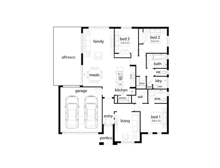 Floorplan of Homely house listing, 4 Daintree Way, Wodonga VIC 3690