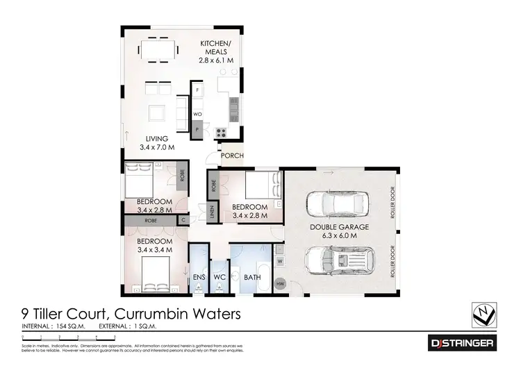 Floorplan of Homely house listing, 9 Tiller Court, Currumbin Waters QLD 4223