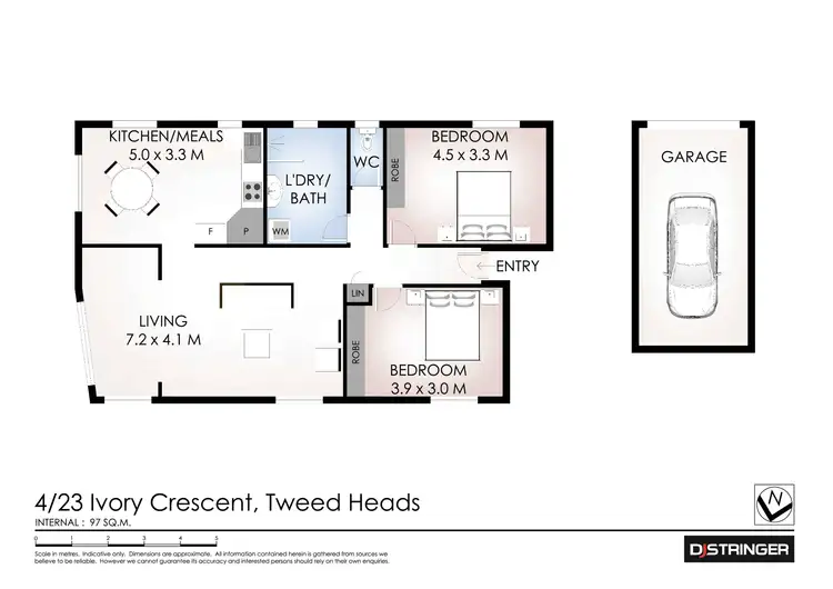 Floorplan of Homely unit listing, 4/23 Ivory Crescent, Tweed Heads NSW 2485