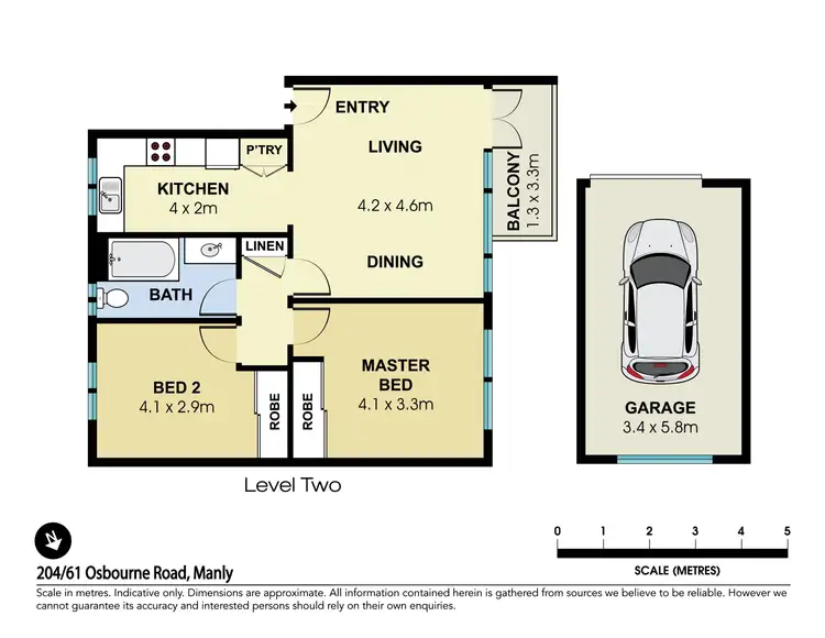 Floorplan of Homely apartment listing, 204/61 Osborne Road, Manly NSW 2095