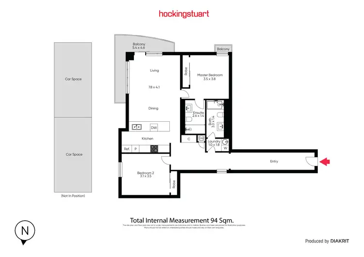 Floorplan of Homely apartment listing, 8/2 Horizon Drive, Maribyrnong VIC 3032