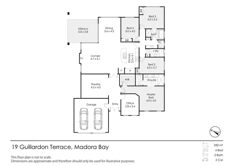 Floorplan of Homely house listing, 19 Guillardon Terrace, Madora Bay WA 6210