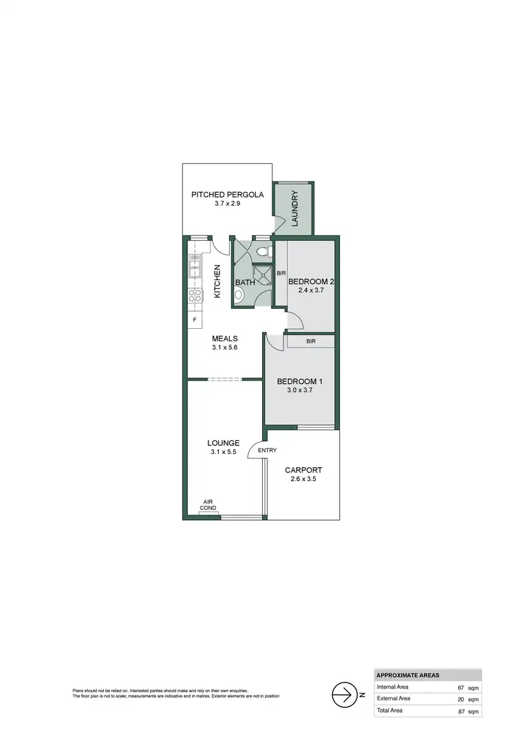 Floorplan of Homely unit listing, 2/44 High Street, Glenelg SA 5045