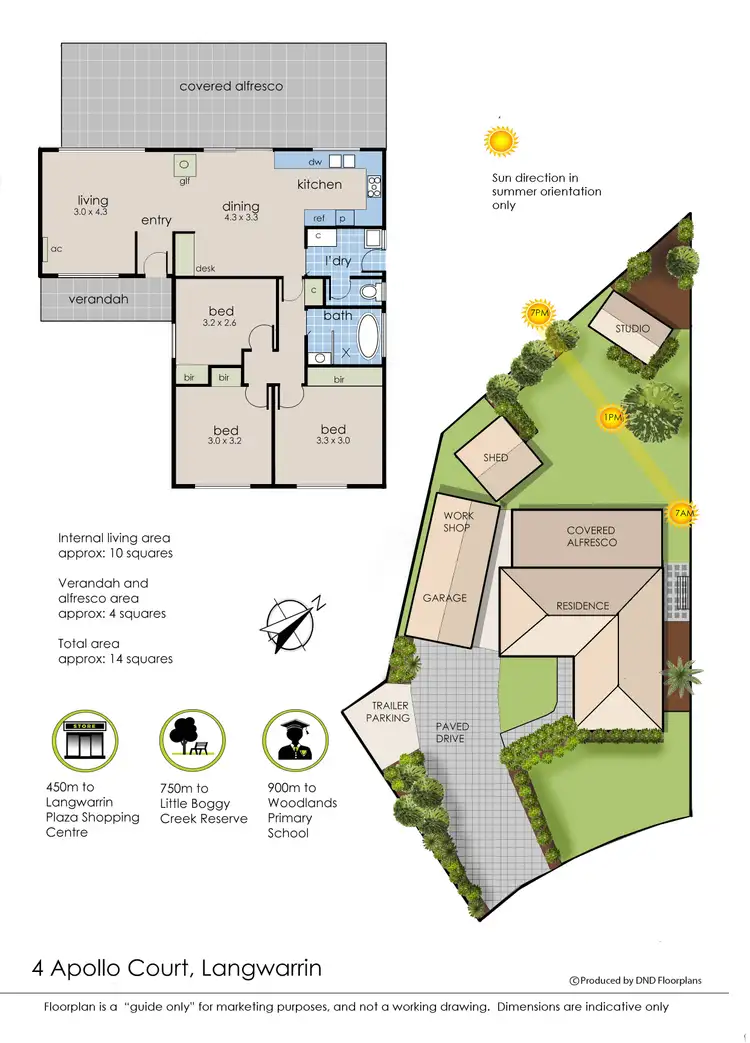 Floorplan of Homely house listing, 4 Apollo Court, Langwarrin VIC 3910