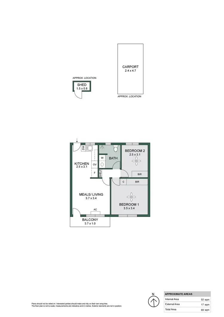 Floorplan of Homely unit listing, 6/30 Adelphi Terrace, Glenelg North SA 5045