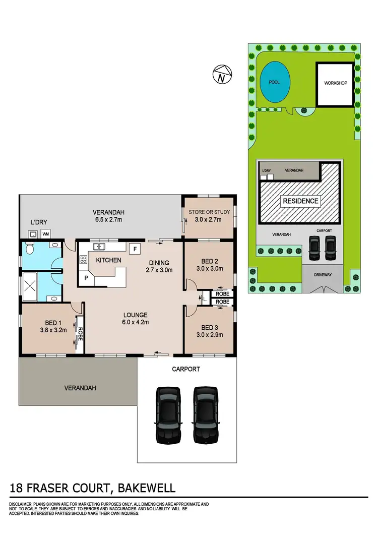 Floorplan of Homely house listing, 18 Fraser Court, Bakewell NT 832