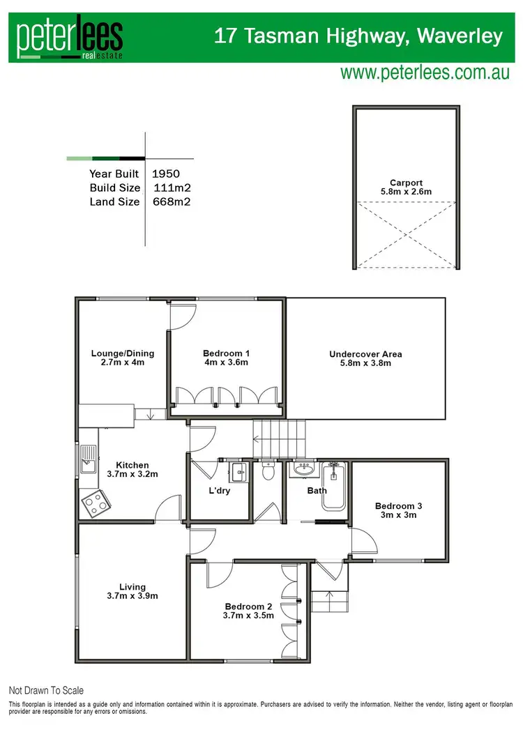 Floorplan of Homely house listing, 17 Tasman Highway, Waverley TAS 7250