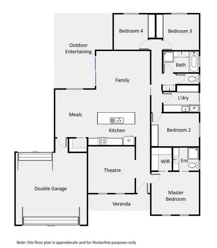 Floorplan of Homely house listing, 3 Morrison Court, Gol Gol NSW 2738