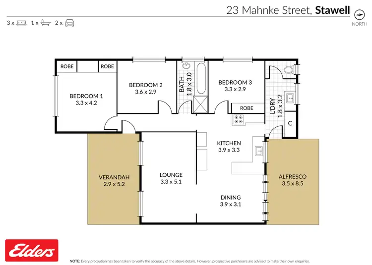 Floorplan of Homely house listing, 23 Mahnke Street, Stawell VIC 3380
