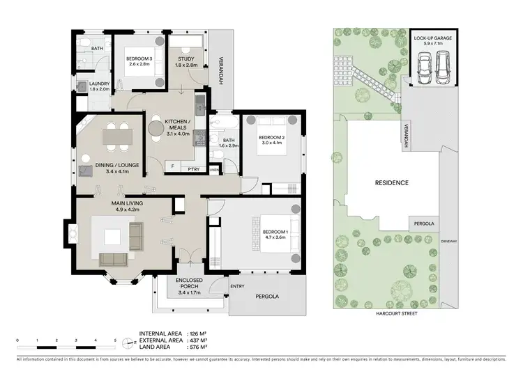 Floorplan of Homely house listing, 18 Harcourt Street, Newtown VIC 3220
