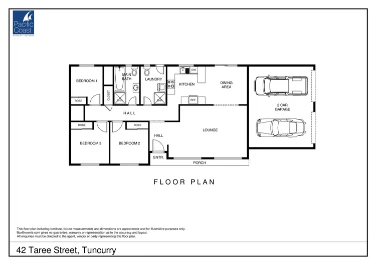 Floorplan of Homely house listing, 42 Taree Street, Tuncurry NSW 2428