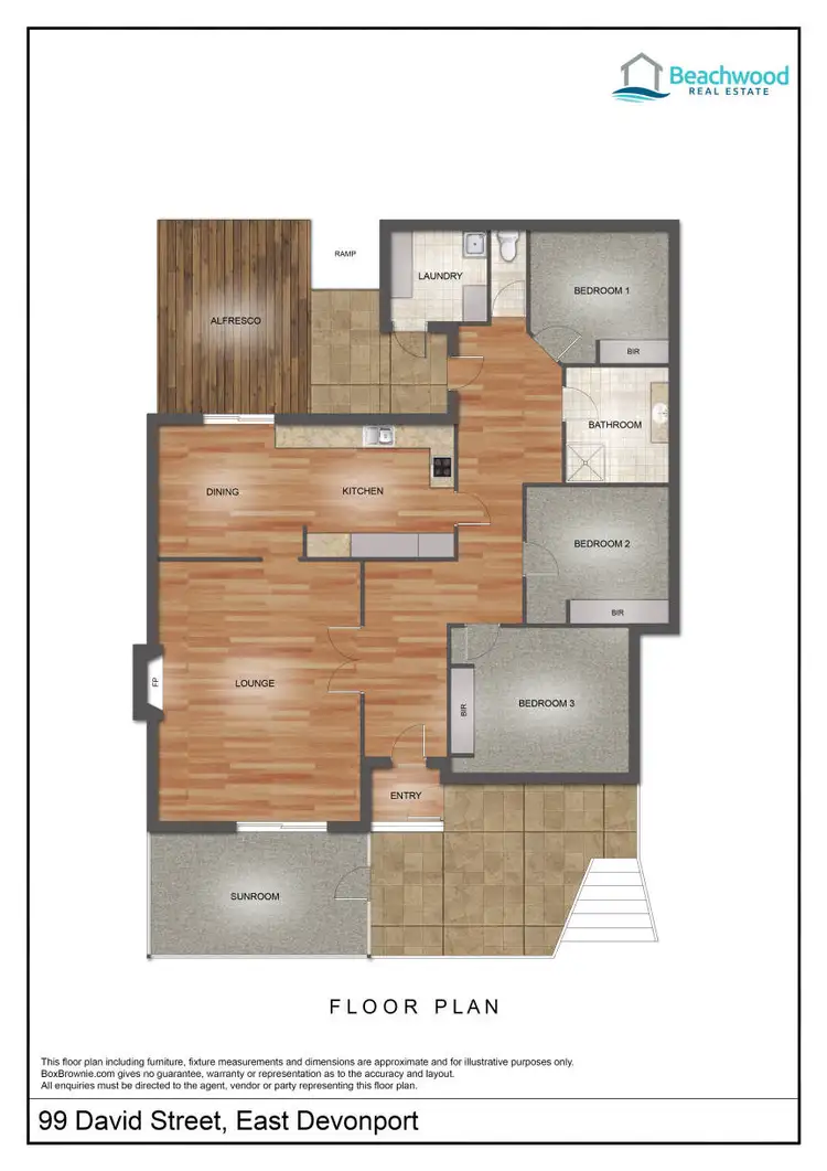 Floorplan of Homely house listing, 99 David Street, East Devonport TAS 7310
