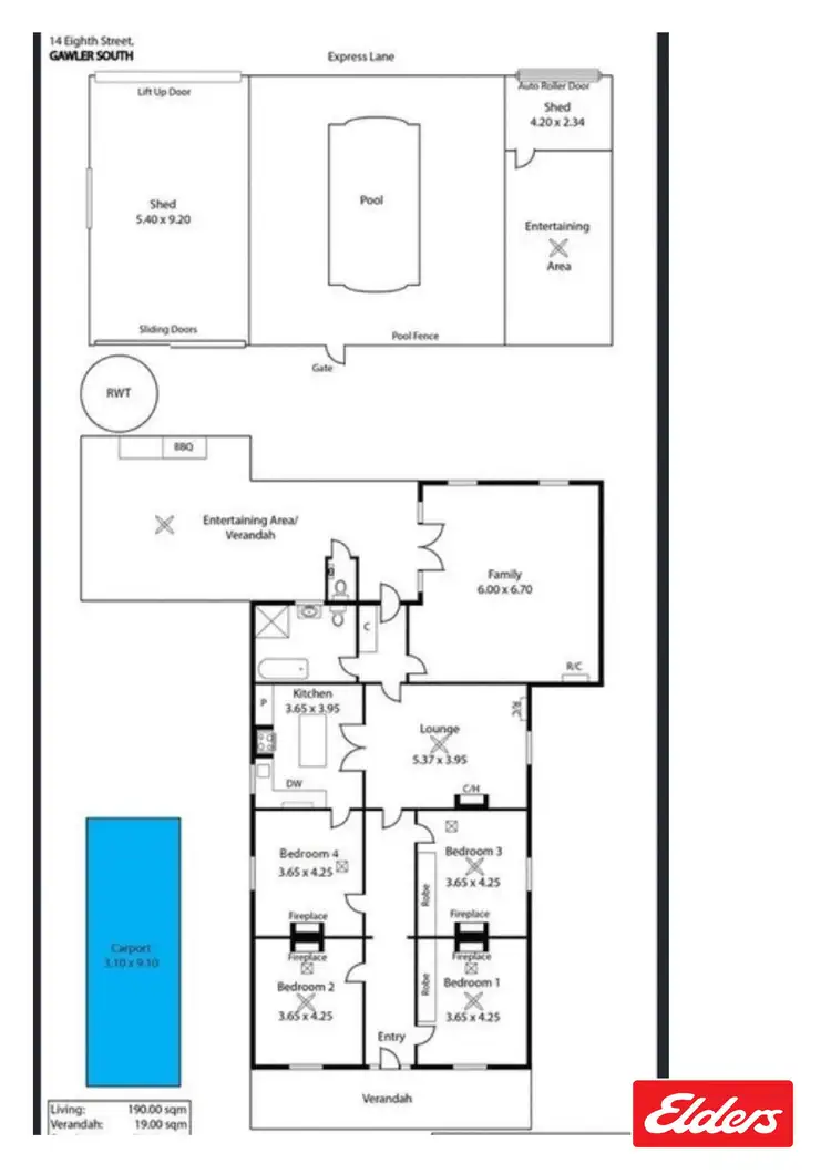 Floorplan of Homely house listing, 14 Eighth Street, Gawler South SA 5118