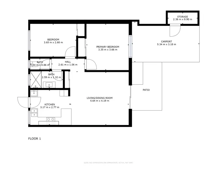 Floorplan of Homely unit listing, 7/24 Girralong Street, Woree QLD 4868