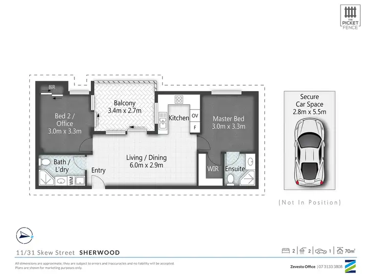 Floorplan of Homely apartment listing, 11/31 Skew Street, Sherwood QLD 4075