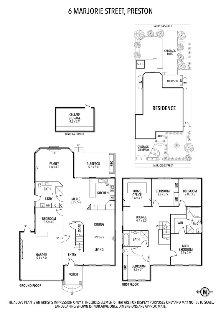 Floorplan of Homely house listing, 6 Marjorie Street, Preston VIC 3072