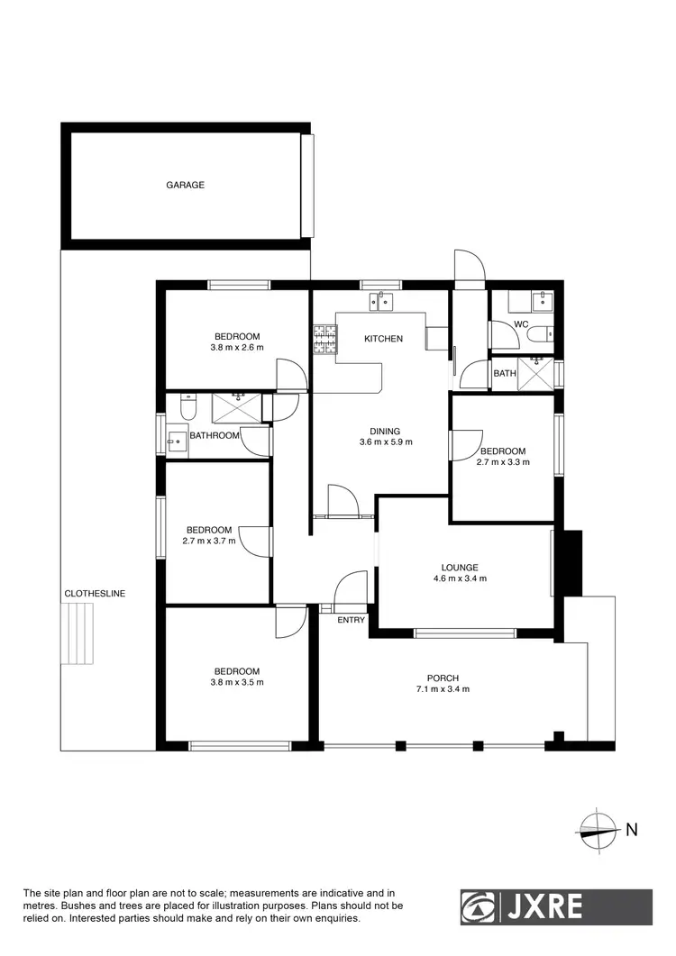 Floorplan of Homely unit listing, 1/11 Beddoe Avenue, Clayton VIC 3168
