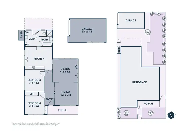 Floorplan of Homely house listing, 48 Caroline Street, Clifton Hill VIC 3068