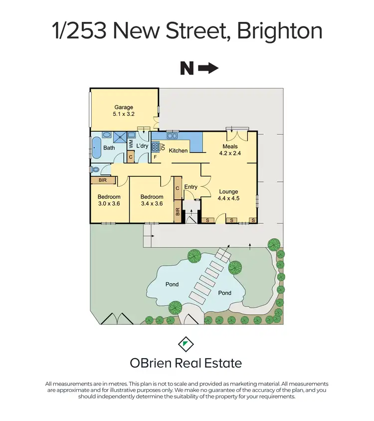 Floorplan of Homely unit listing, 1/253 New Street, Brighton VIC 3186