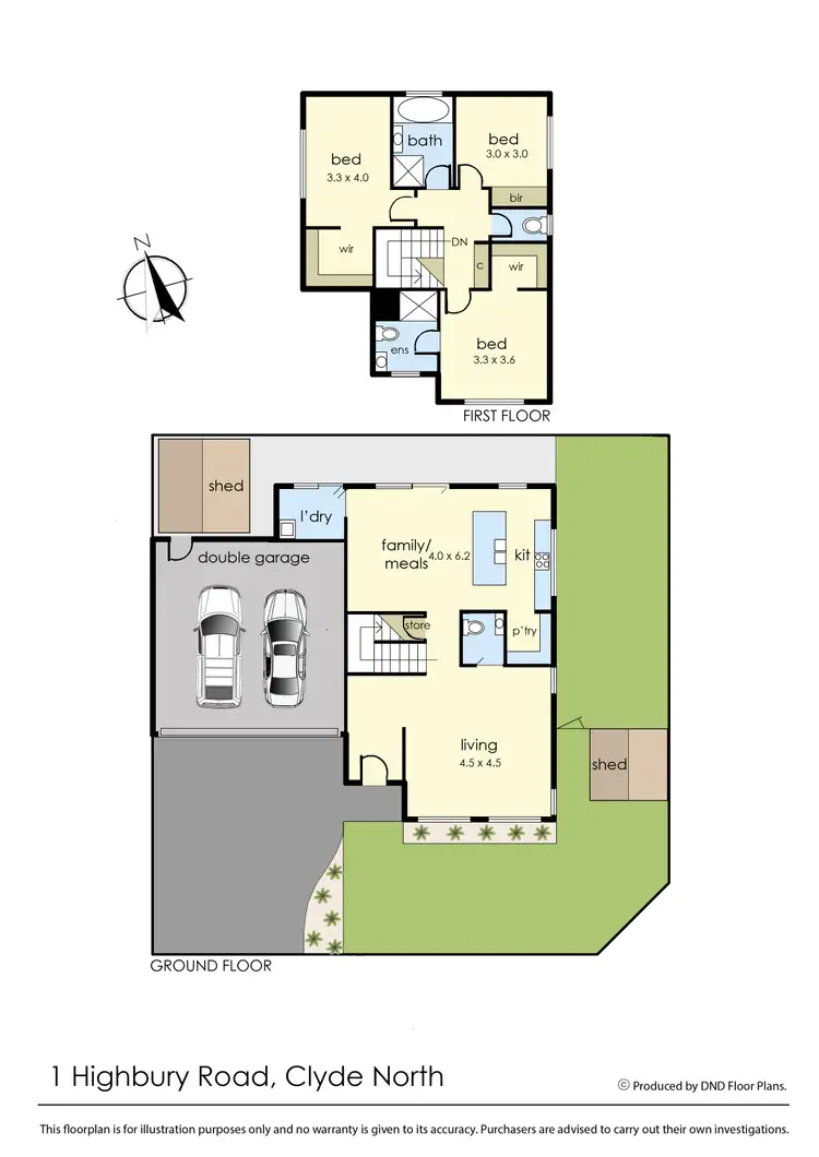 Floorplan of Homely house listing, Lot 1 Highbury Road, Clyde North VIC 3978