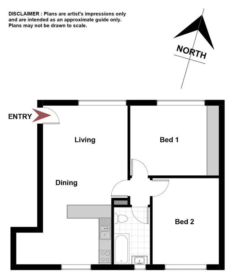 Floorplan of Homely apartment listing, 16/131 Rivett Street, Hackett ACT 2602