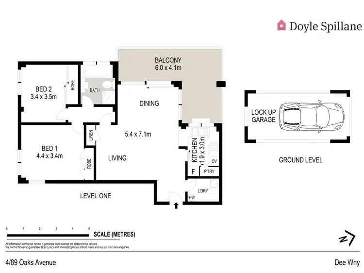 Floorplan of Homely apartment listing, 4/89 Oaks Avenue, Dee Why NSW 2099