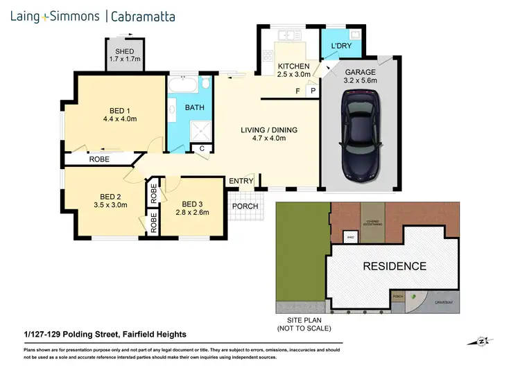 Floorplan of Homely villa listing, 1/127-129 Polding Street, Fairfield Heights NSW 2165