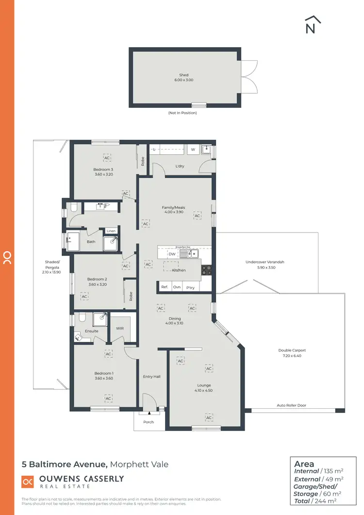 Floorplan of Homely house listing, 5 Baltimore Avenue, Morphett Vale SA 5162
