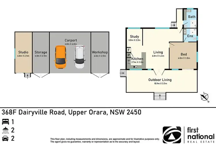 Floorplan of Homely rural property listing, 368F Dairyville Road, Upper Orara NSW 2450