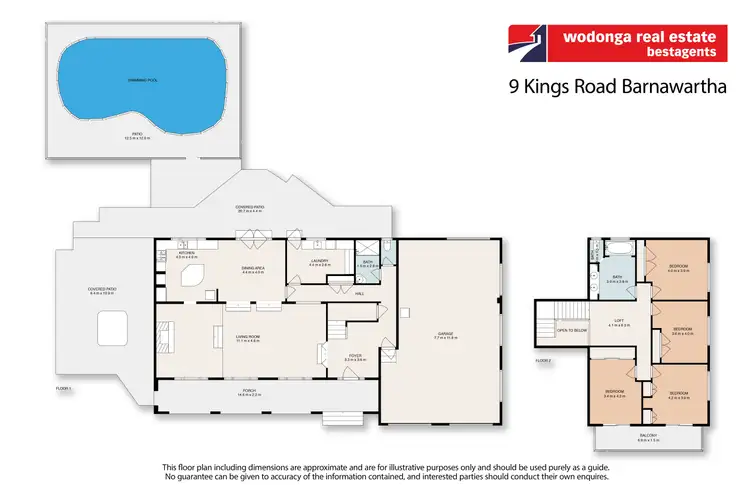 Floorplan of Homely house listing, 9 Kings Road, Barnawartha North VIC 3691